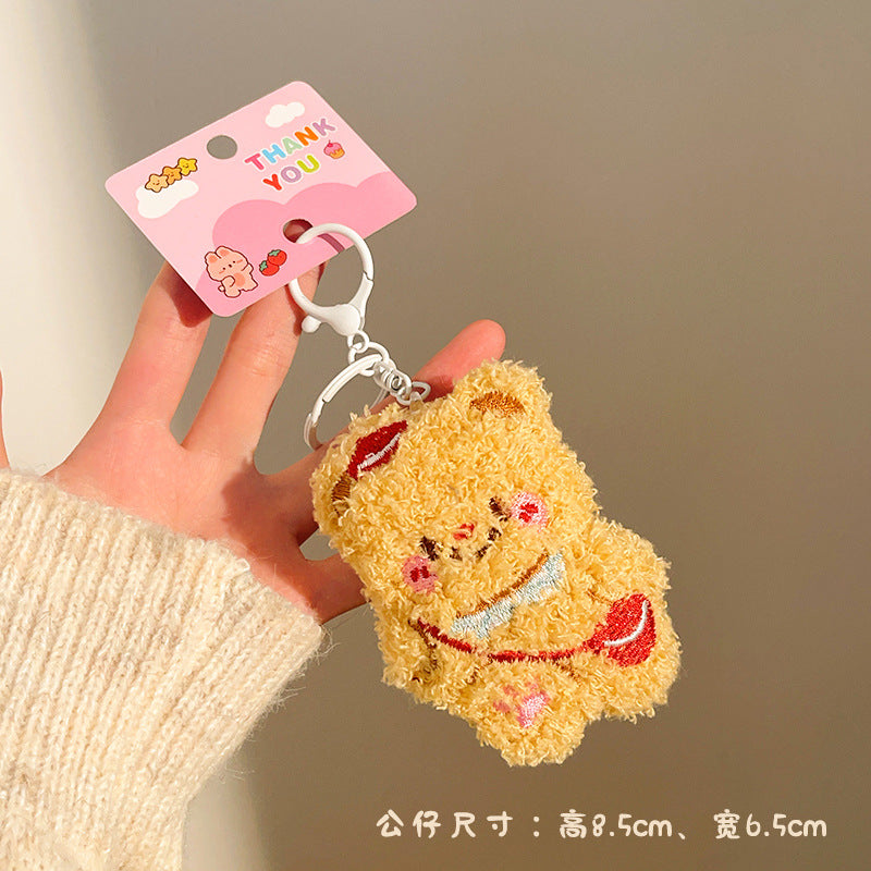 Wholesale Cute cartoon plush keychain